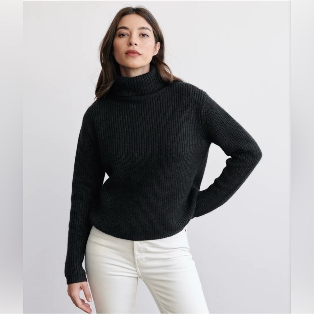 Jenni Kayne Black Turtleneck Sweater